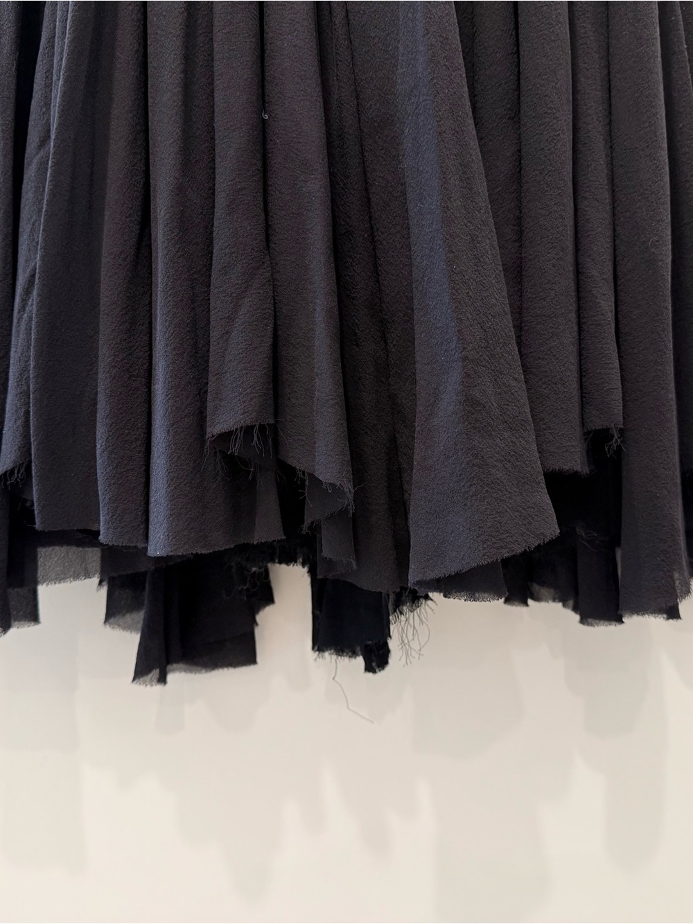 Rick Owens Sparrows FW 2002 Black Silk Chiffon Midi/Maxi Skirt - Picture 6 of 6